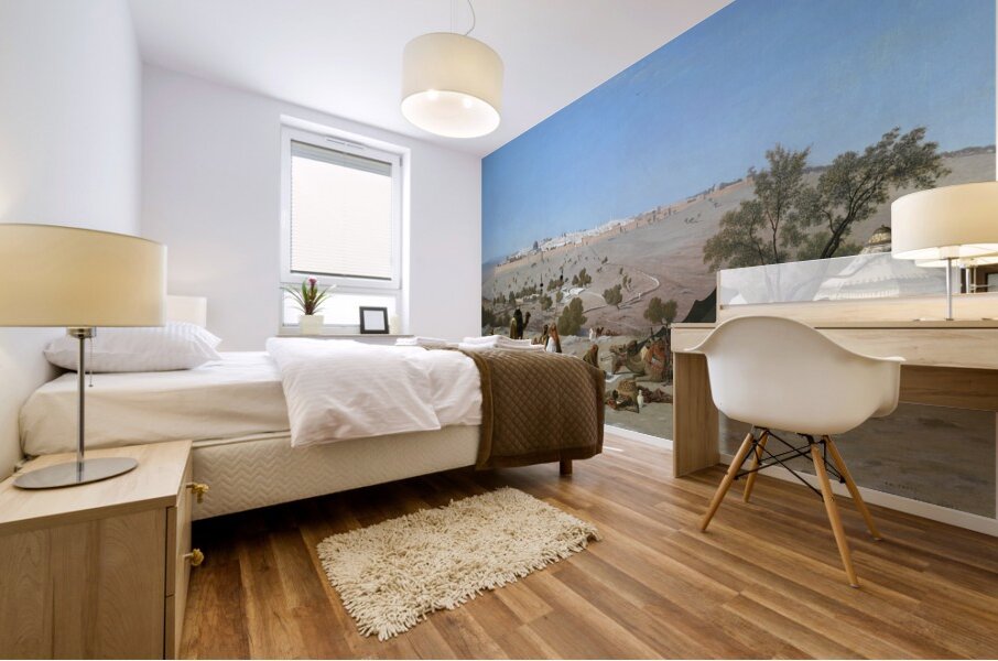 Jerusalem from the Mount of Olives [by 1880] by Charles Théodore Frère [1814–1888] Mural print