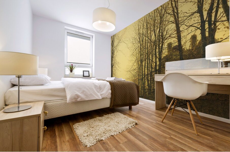 Late Autumn [1886] by John Atkinson Grimshaw [1836–1893] Mural print