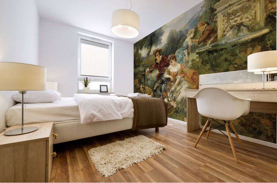 Fête Champêtre by Vicente García De Paredes [1845–1903] Mural print