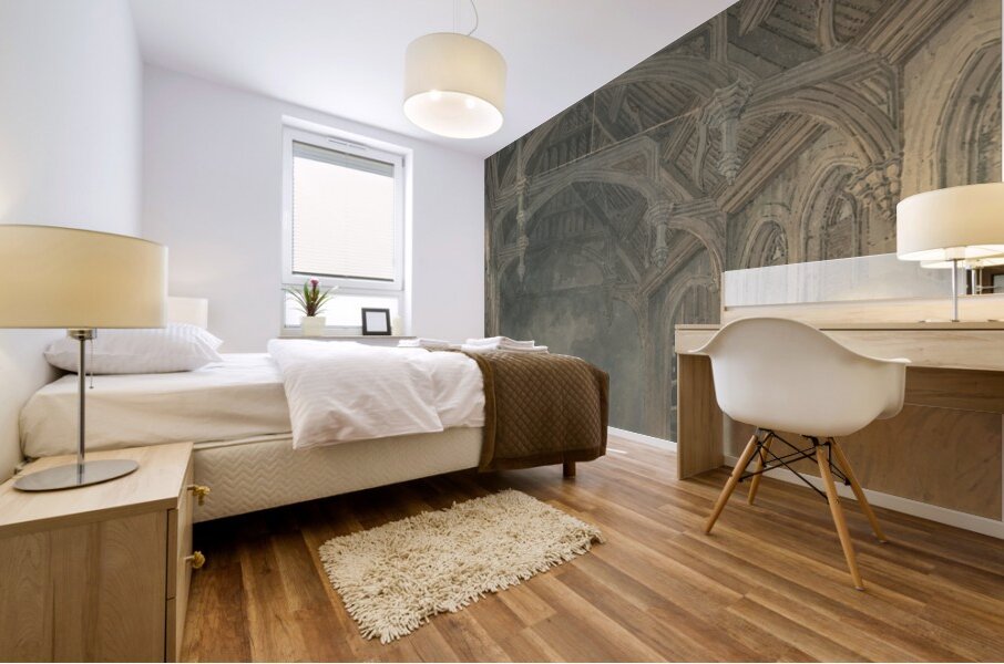 Interior of St. John’s Palace. Eltham [ca. 1793] by Joseph Mallord William Turner [1775–1851] Mural print