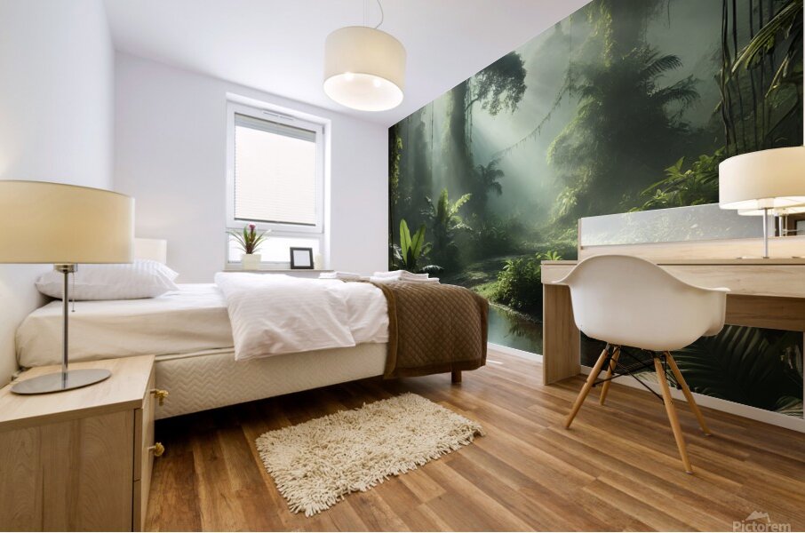 Tropical Rainforest Acrylic Giclee Print Mural print