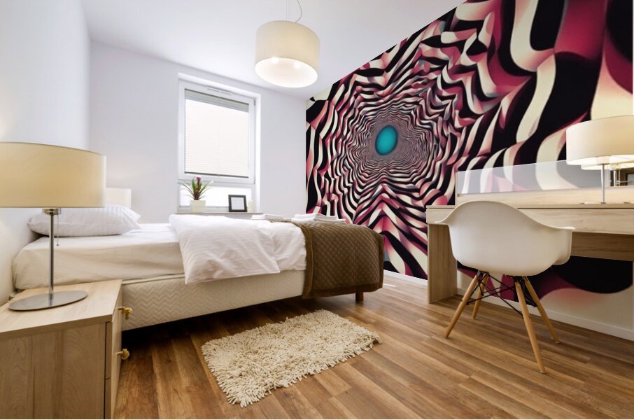 Psychedelic Tunnel Mural print