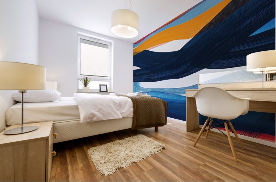 Chromatic Currents 2P9H3N 58 Mural print