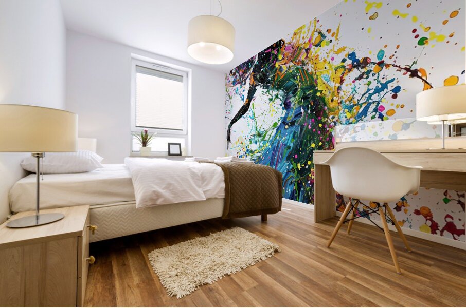 Chromatic Dance Fusion 8H3N2Z 63 Mural print