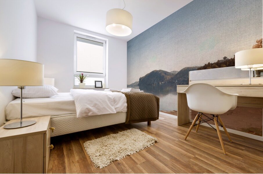 Hook Mountain. Near Nyack. On the Hudson [1866] by Sanford Robinson Gifford [1823–1880] Mural print