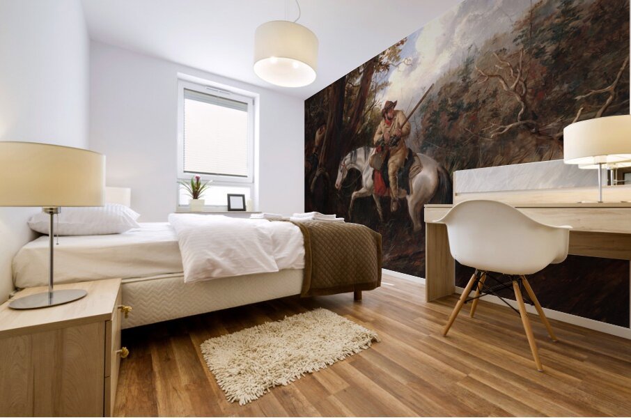 American Frontier Life [1852] by Arthur Fitzwilliam Tait [1819–1905] Mural print