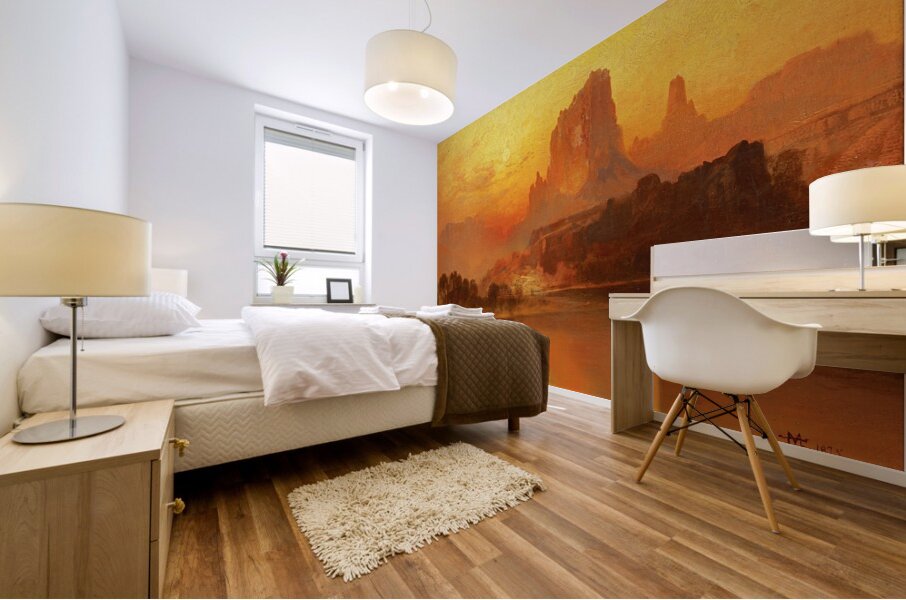 The Golden Hour [1875] by Thomas Moran [1837–1926] Mural print