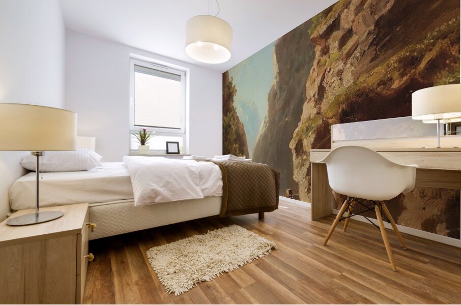 Path On A River Shore by Adolf Chwala [1836–1900] Mural print