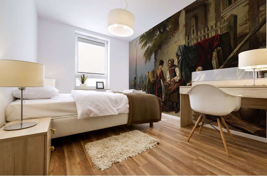 The Fortune Teller [1843] by Christian Grothe [–1849] Mural print