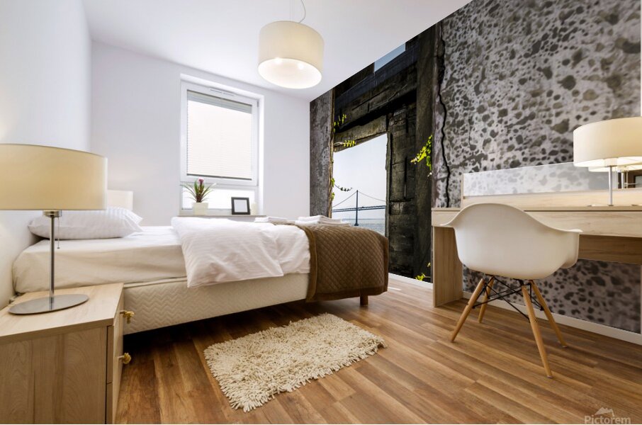 Golden Gate Bridge from Alcatraz 26 Mural print