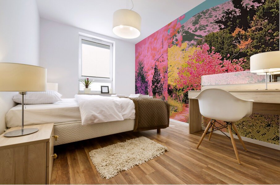 Chromatic Garden Path H92N5Z 55 Mural print