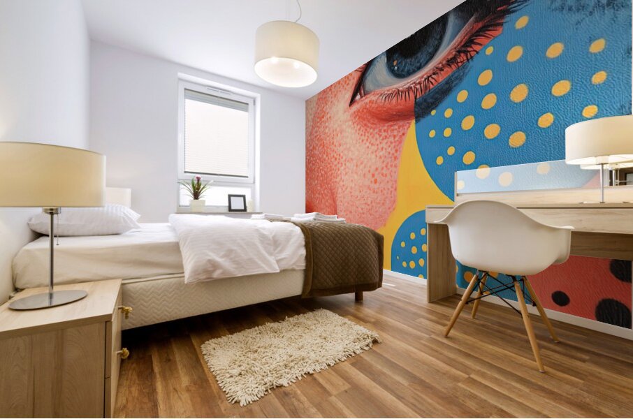 Chromatic Gaze 2P3H9N 57 Mural print