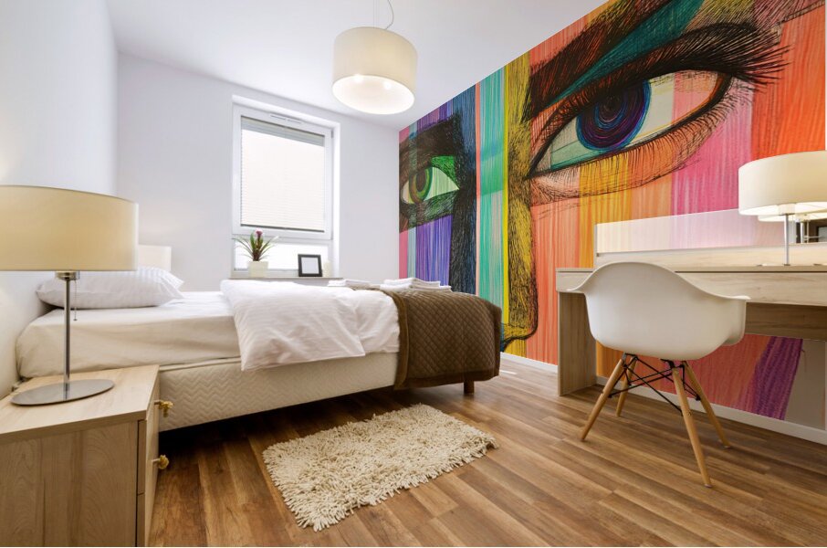 Chromatic Gaze 2P3H9N 60 Mural print