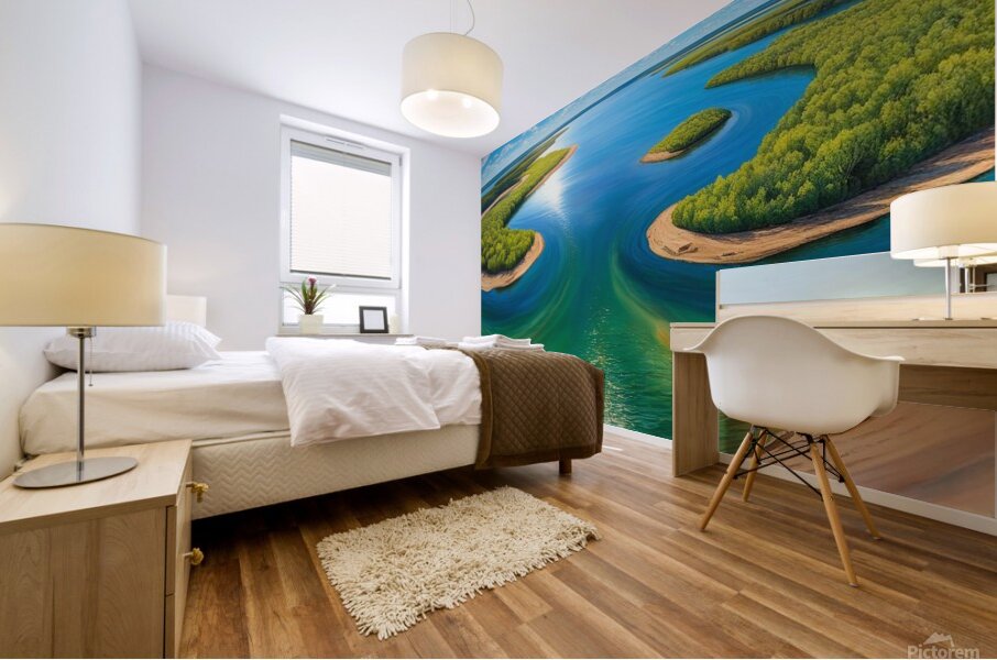 The path to the light 1 Mural print