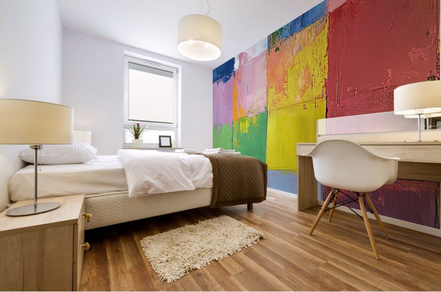 Chromatic Harmony Grid 92HJ5D 58 Mural print