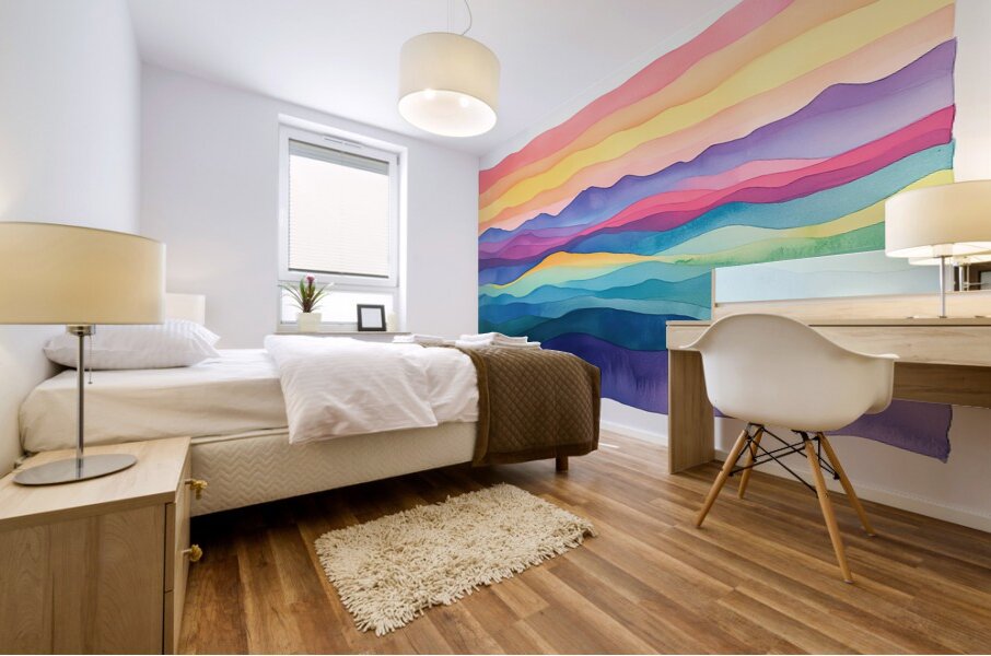 Chromatic Horizons H3N9P2 47 Mural print