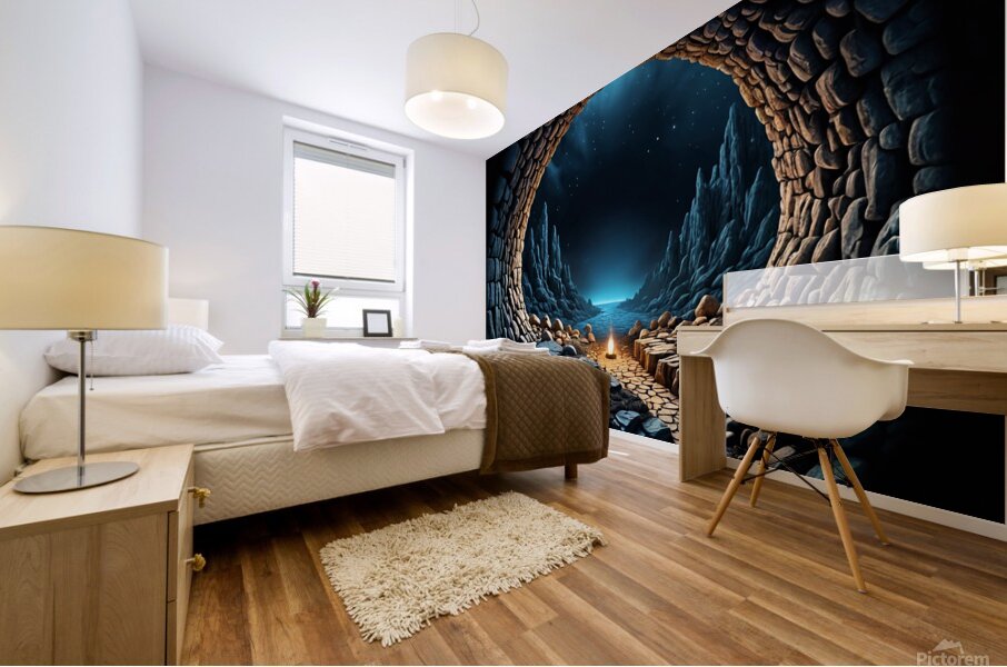  when night come  Mural print