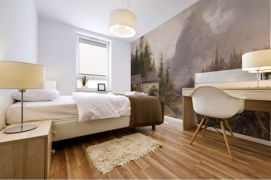 Mühle aus dem Hollthall by Emil Barbarini [1855–1933] Mural print