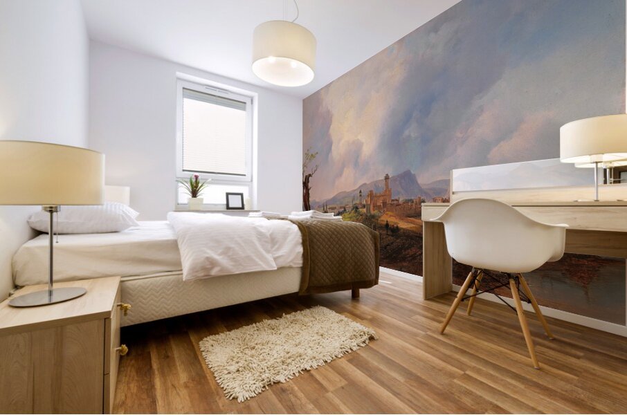 Sirmione by Anton Hansch [1813–1876] Mural print