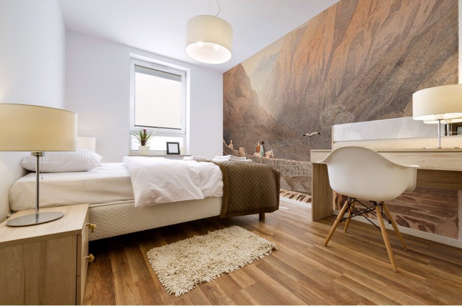 Pont Aberglaslyn [1812] by John Varley [1778–1842] Mural print