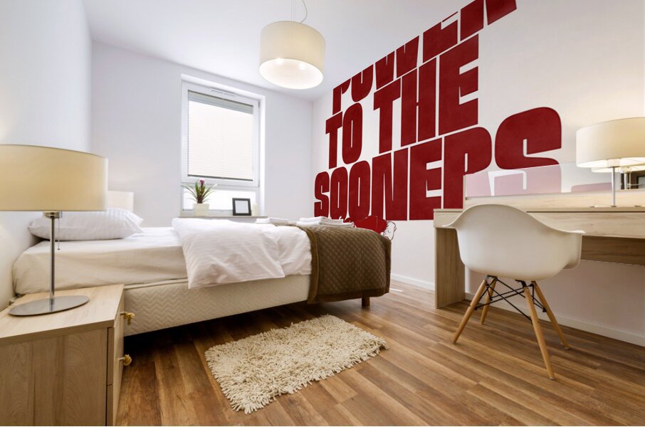 1970s Oklahoma Sooners Football Art Mural print