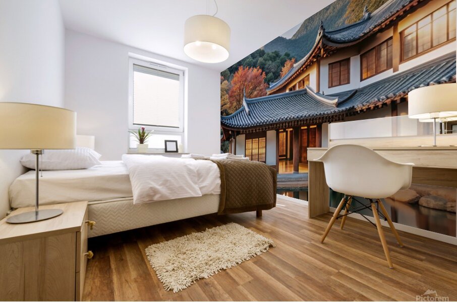       Tranquil Asian Mountain Retreat           Mural print