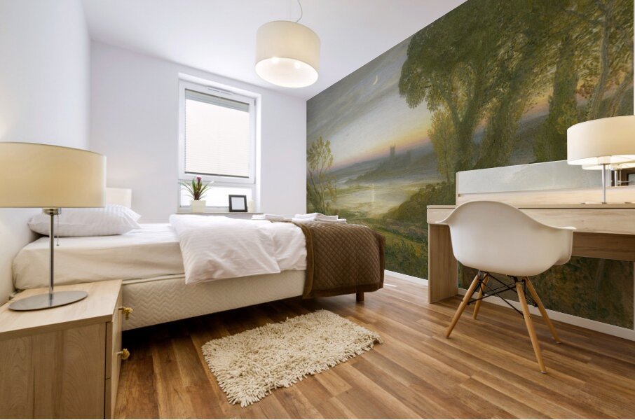 The Curfew [1870] by Samuel Palmer [1805–1881] Mural print