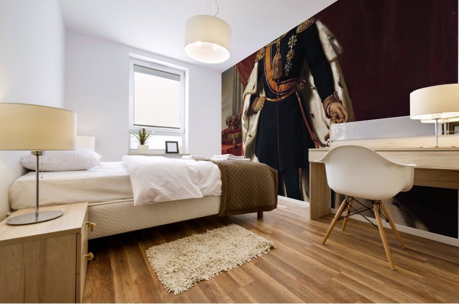 Portrait of William III.King of the Netherlands [1856] by Nicolaas Pieneman [1809–1860] Mural print