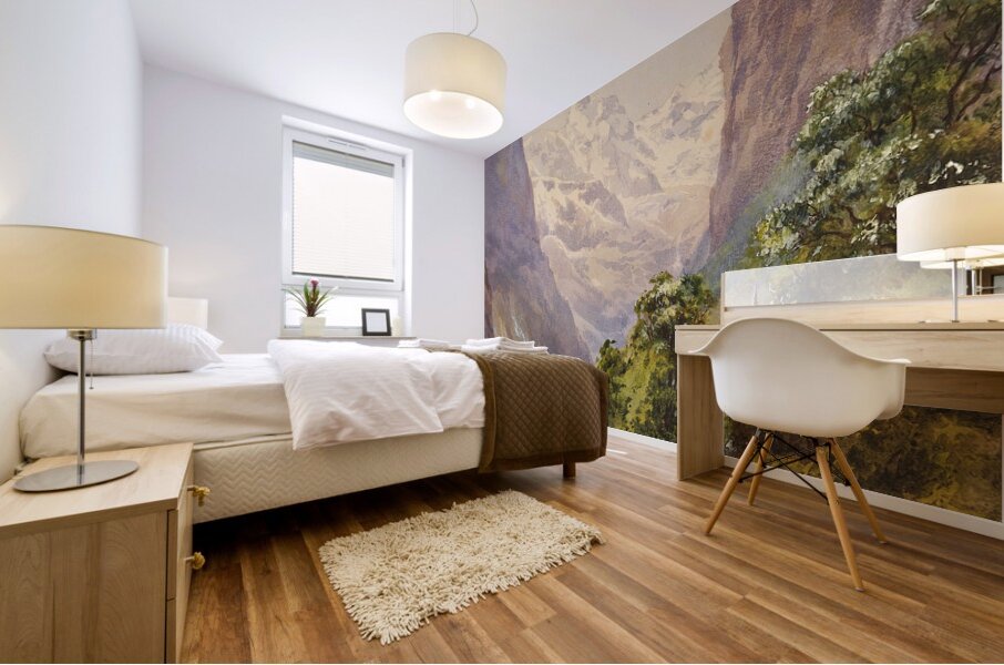 Lauterbrunnen [Schweiz] [Ca. 1880–90] by Edward Theodore Compton [1849–1921] Mural print