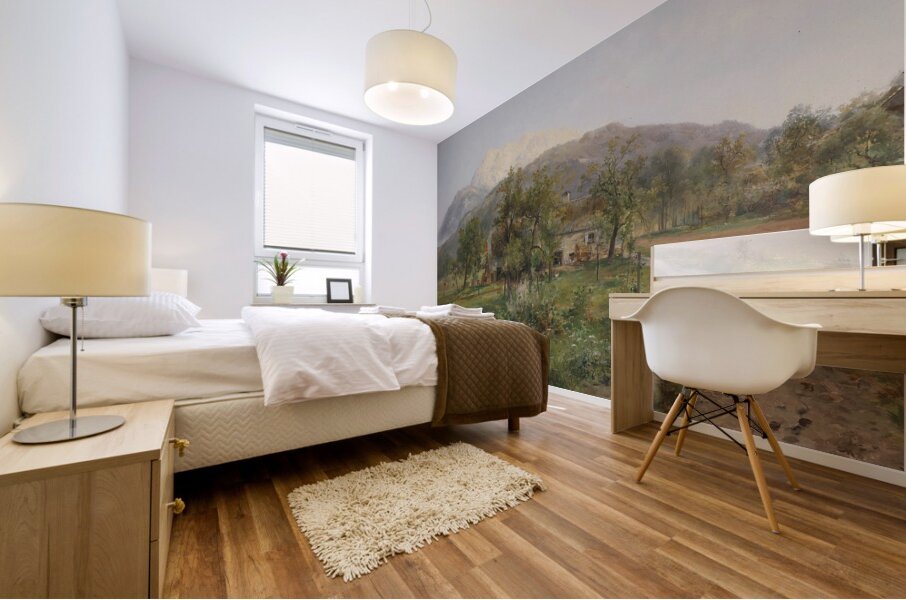 Blick auf den Dobratsch by Emil Barbarini [1855–1933] Mural print