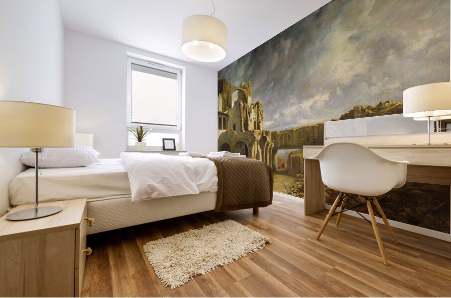 Ruins of the Palace [1859] by Ramon Martí i Alsina [1826–1894] Mural print