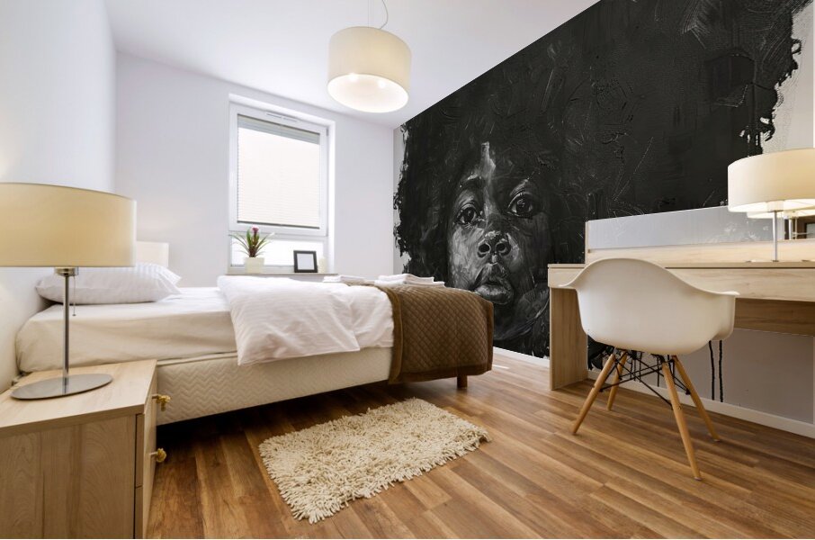 Afro Radiance Portrait 2398N 65 Mural print