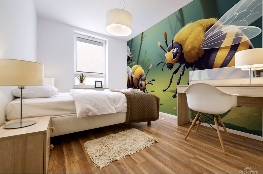 les abeilles  Mural print