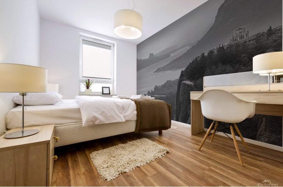 Columbia Misty Evening Mural print