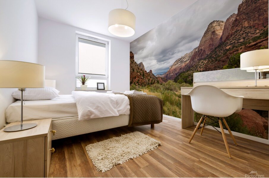 Prickly Pear and Sandstone Zion National Park Mural print