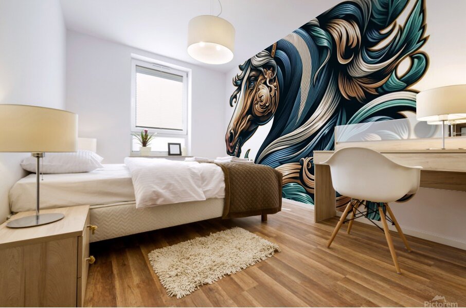 art cheval Mural print