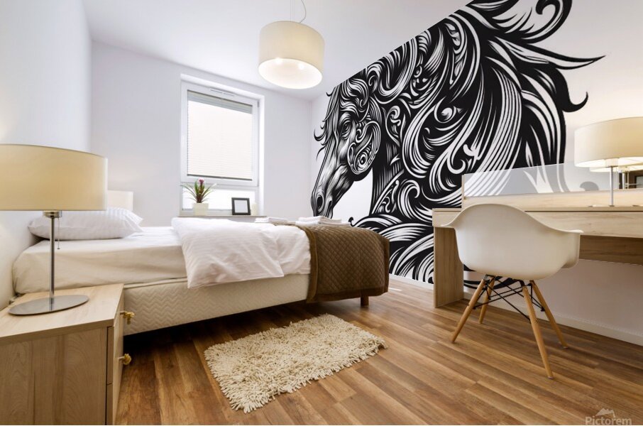 art cheval Mural print