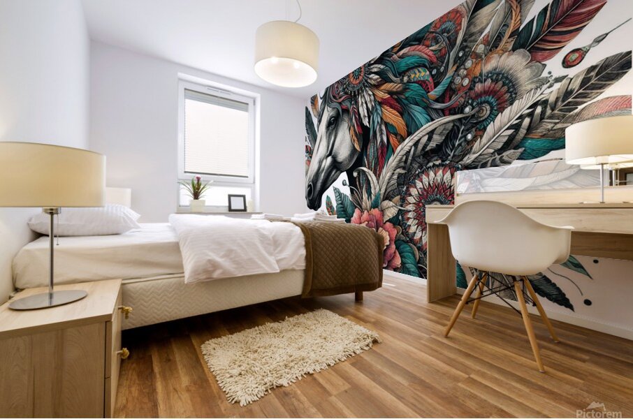 cheval art Mural print