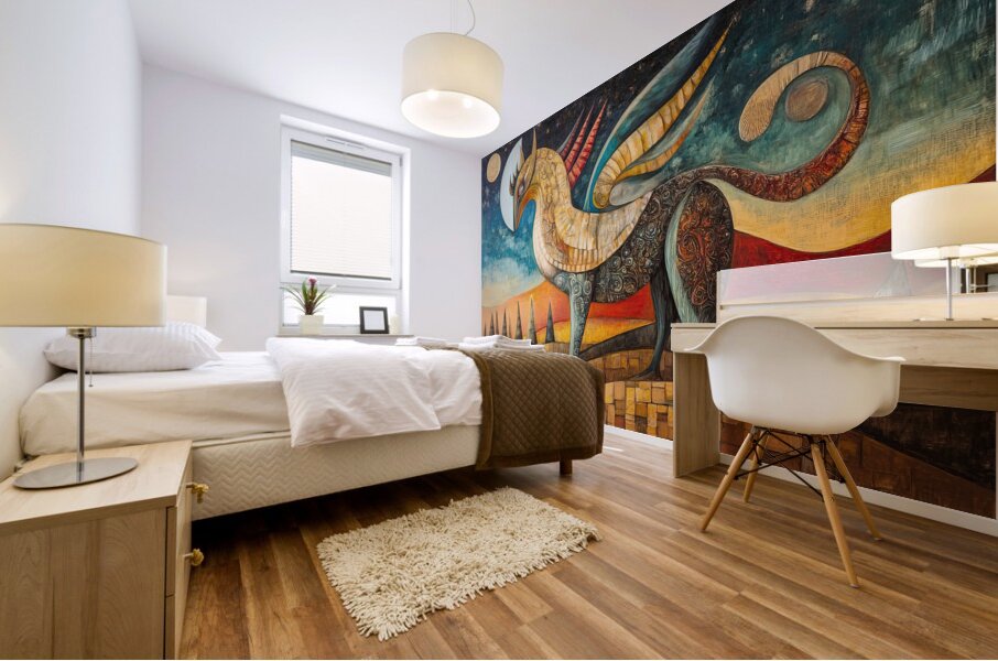 Celestial Griffin Ascends 92HJ8 60 Mural print