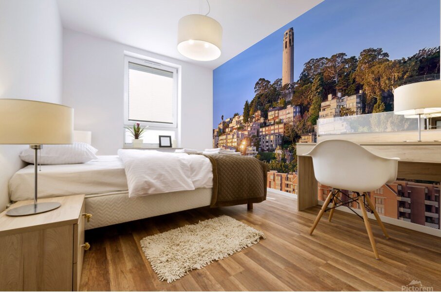 San Francisco Coit Tower Sunrise Mural print