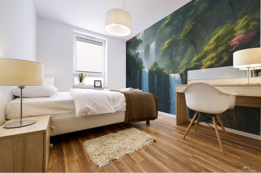 Magical view Mural print