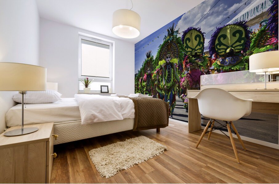 Sinulog Festival Street Dancers – Cebu City Philippines Mural print