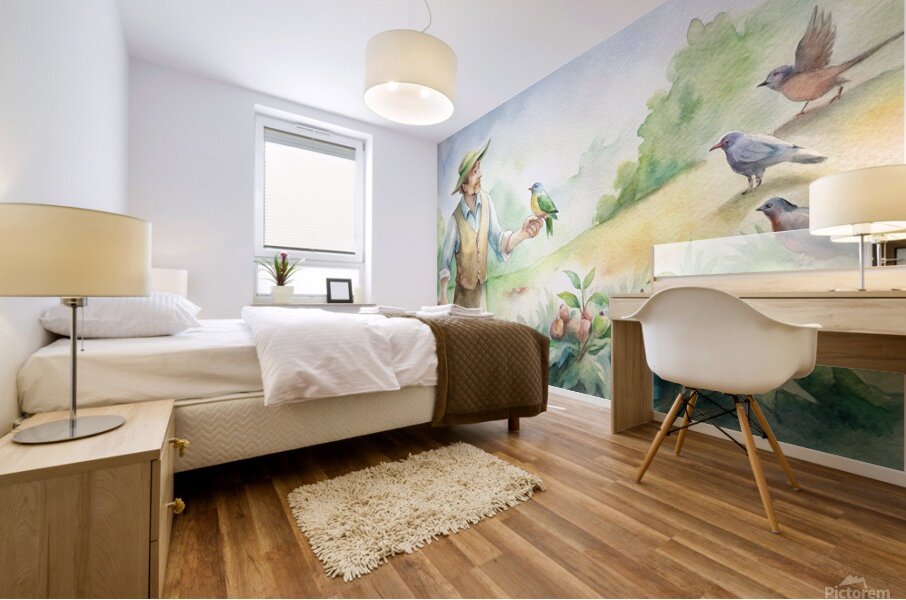 Harmony in the Garden Mural print