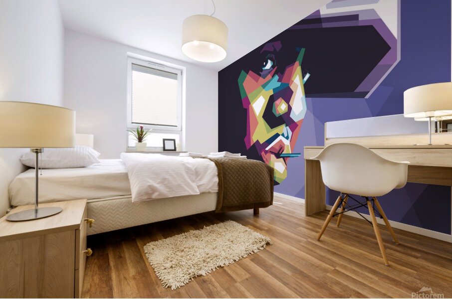 Biggie WPAP fanart Mural print