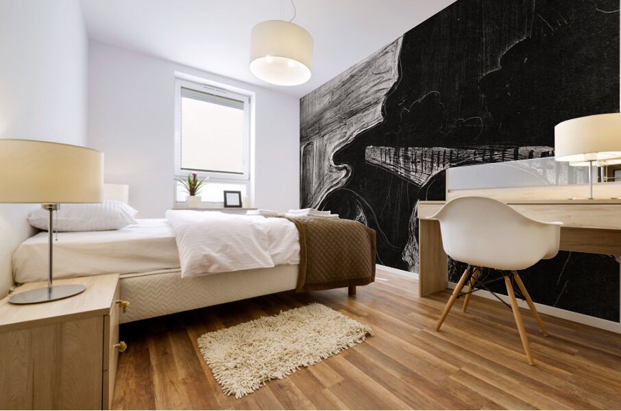 Edvard Munch - Attraction I Mural print