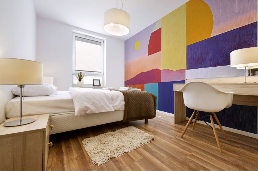 Chromatic Horizon 79B2D3 47 Mural print