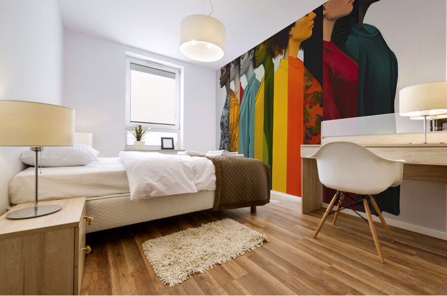 Chromatic Humanity 7H9N2P 57 Mural print