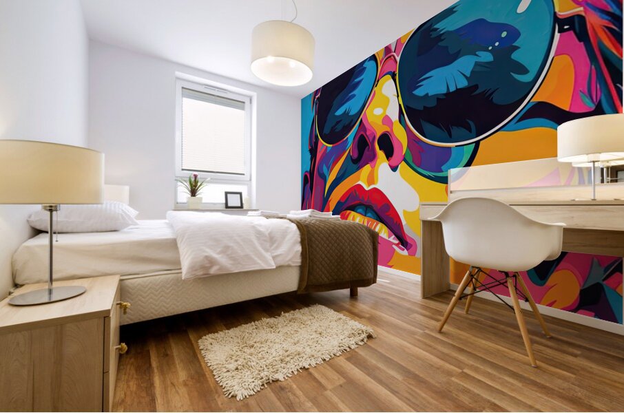 Chromatic Icon 28H9N4 55 Mural print