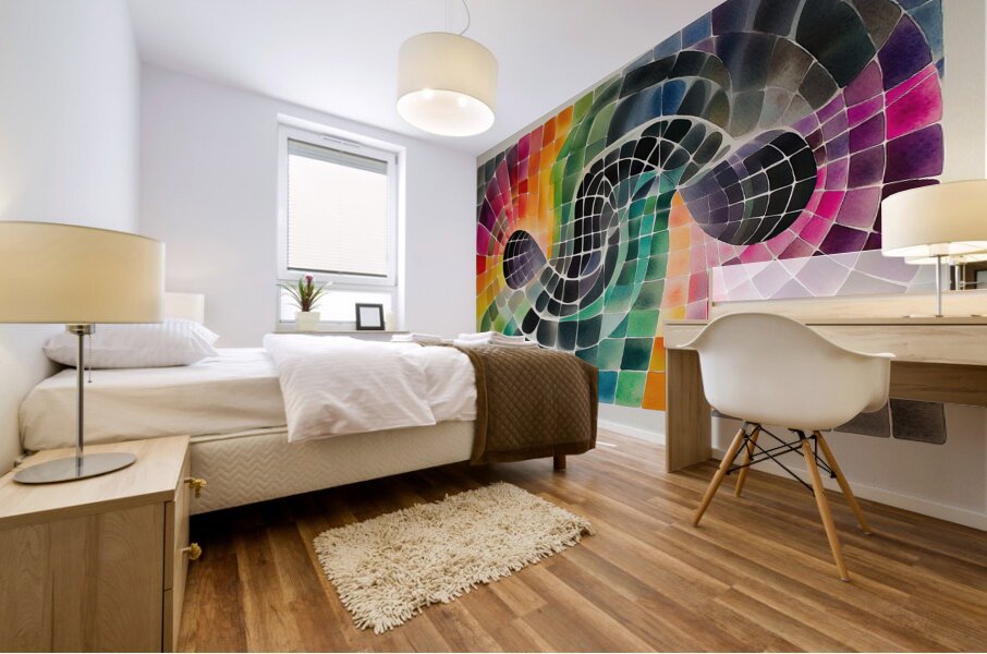 Chromatic Infinity Flow 5H2N9Z 60 Mural print