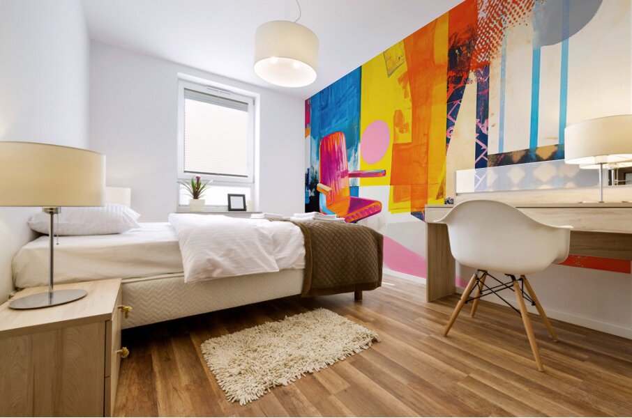 Chromatic Interior 2P9H3N 58 Mural print